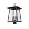 Z-Lite Rainer 5 Light Outdoor Post Mount Fixture, 15.5in. W x 26in. H, Black 5015PHXLS-BK - alternate 3
